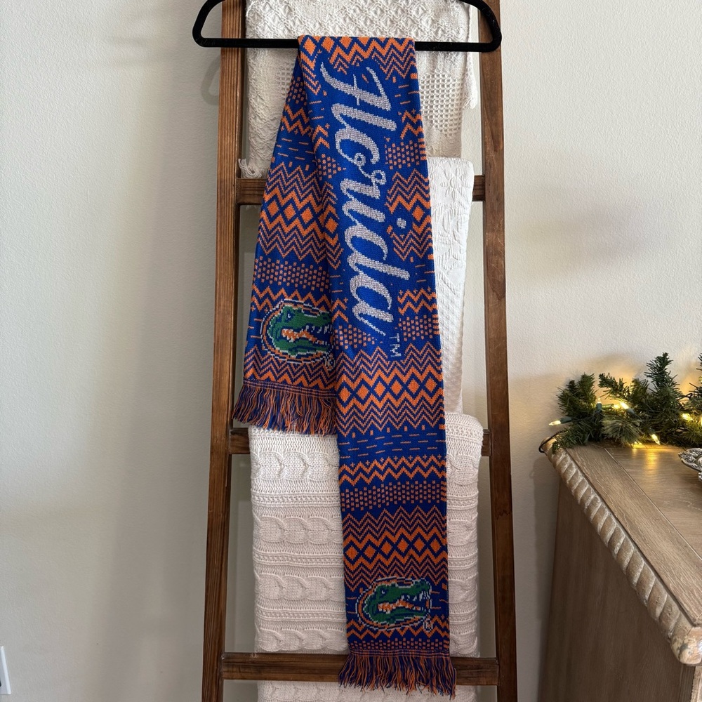 Knit Florida Gators Orange and Blue Scarf
